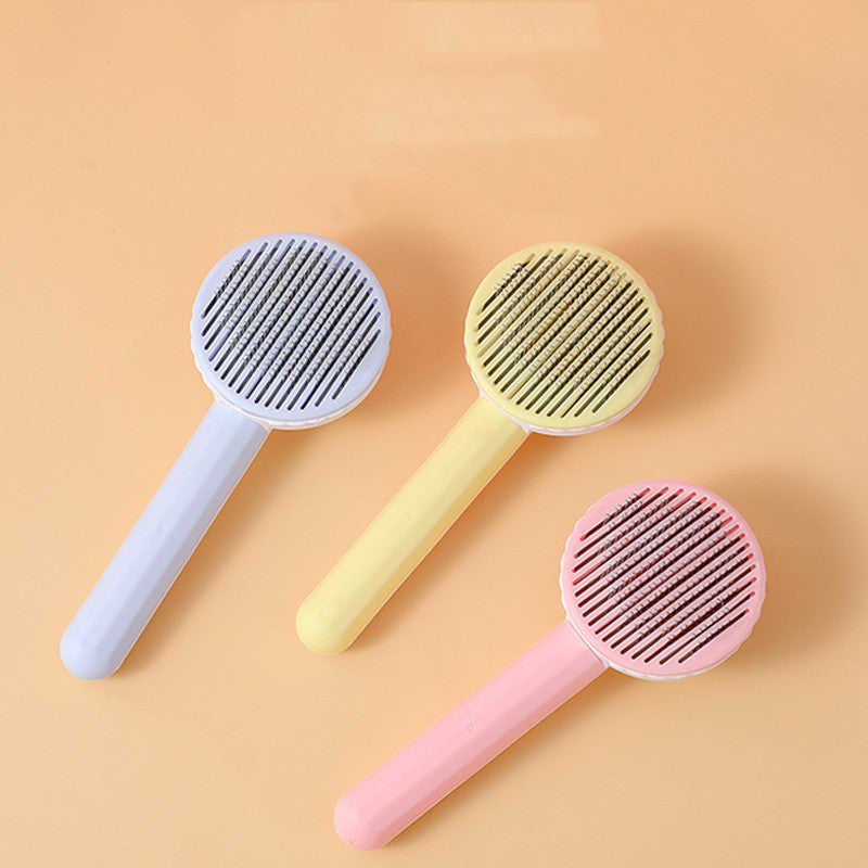 Gentle Pin Brush for Cats - Round Tip Grooming Brush for Daily Brushing & Detangling
