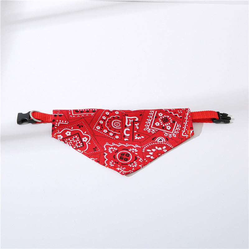 Paisley Bandana Cat Collar - Adjustable Designer Print Collar with Classic Patterns