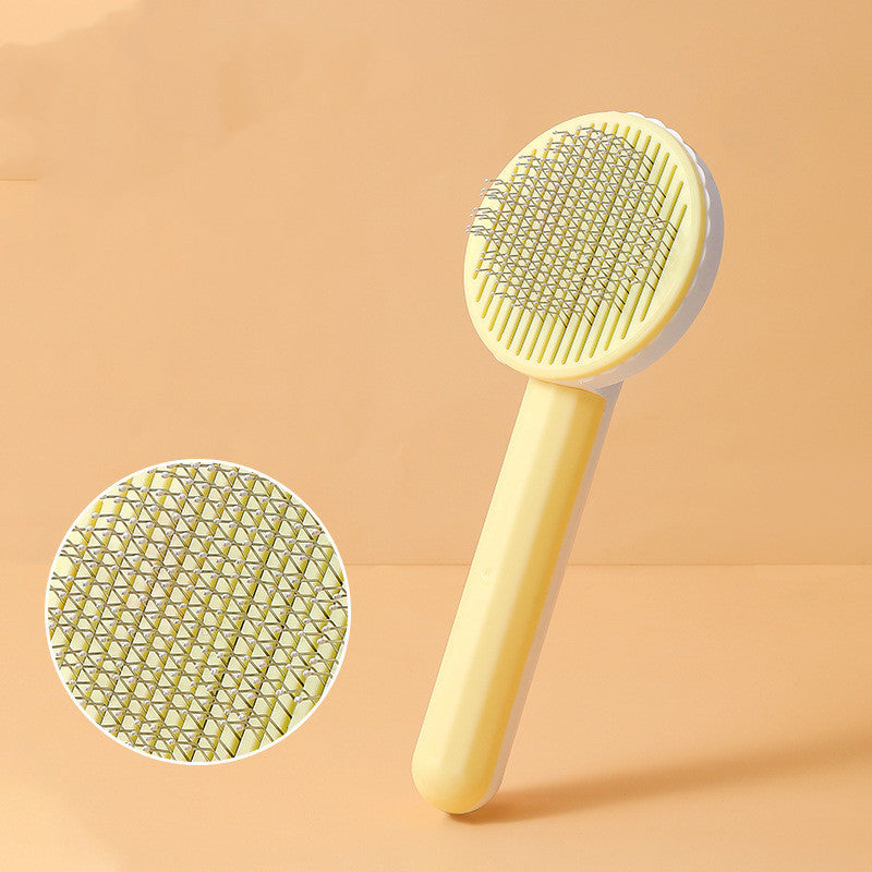 Gentle Pin Brush for Cats - Round Tip Grooming Brush for Daily Brushing & Detangling