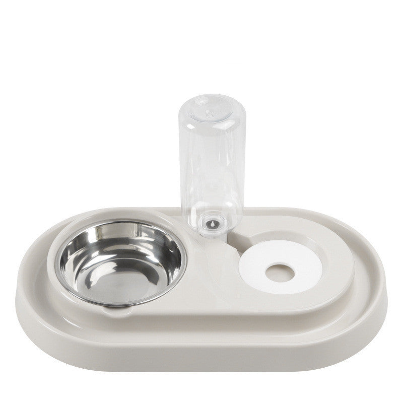 Premium Cat Feeding Station - Anti-Ant Food & Water Bowl Set with Automatic Water Dispenser