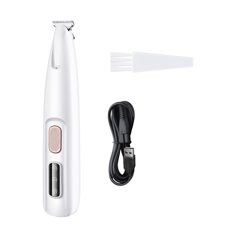 Professional Cat Paw & Precision Trimmer with LED Light - Cordless Pet Grooming Tool