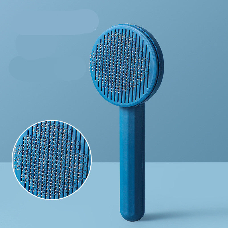 Gentle Pin Brush for Cats - Round Tip Grooming Brush for Daily Brushing & Detangling