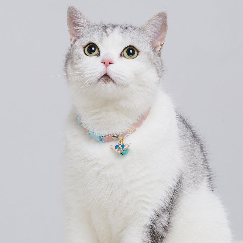 Floral Fantasy Cat Collar Collection - Adorable Charms & Bell for Everyday Style