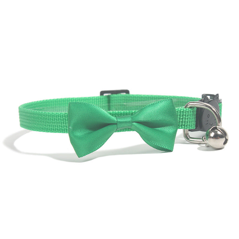 Rainbow Bow Tie Cat Collar Collection with Safety Bell - 9 Vibrant Colors Available