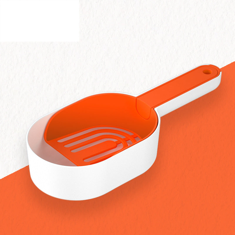 Premium 2-in-1 Cat Litter Scoop Set with Storage Base - Easy Clean Design
