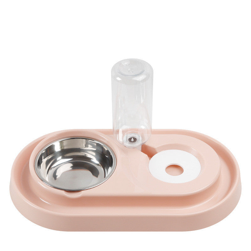 Premium Cat Feeding Station - Anti-Ant Food & Water Bowl Set with Automatic Water Dispenser
