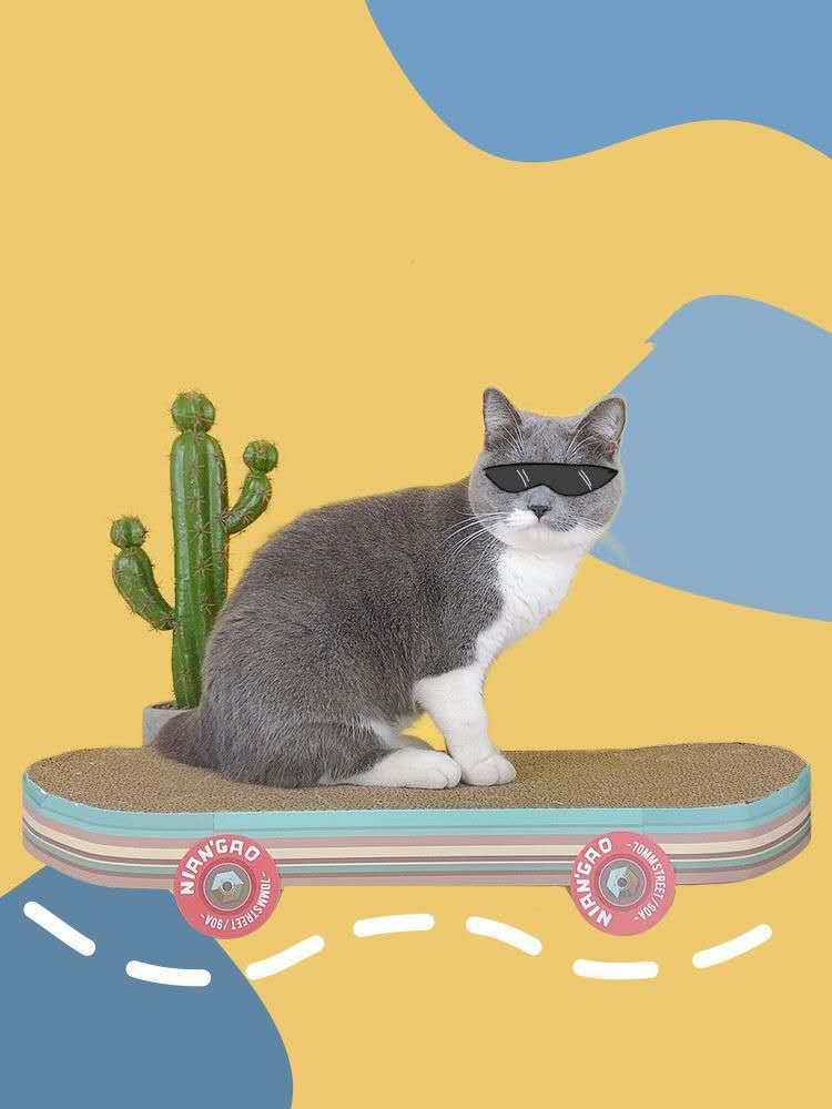 Vertical Cat Scratching Board - Stylish Climbing Frame with Designer Patterns
