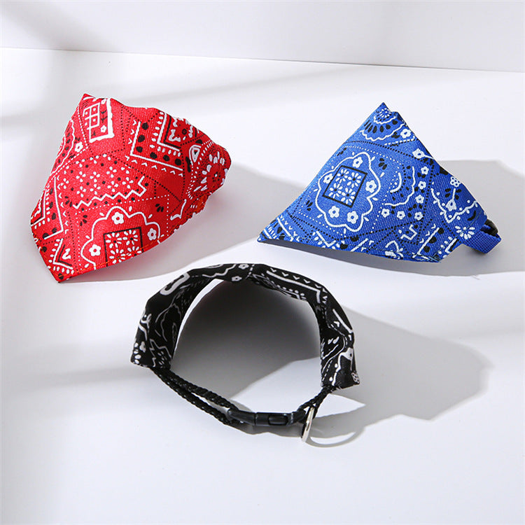 Paisley Bandana Cat Collar - Adjustable Designer Print Collar with Classic Patterns