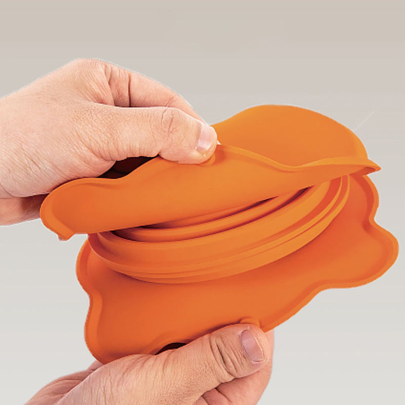 Collapsible Silicone Pet Bowl Set - Portable Travel Feeding & Water Bowls with Slow Feeder Design